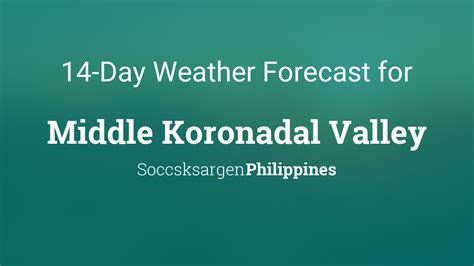 koronadal city temperature|Koronadal, 12, PH 14 Days Weather .